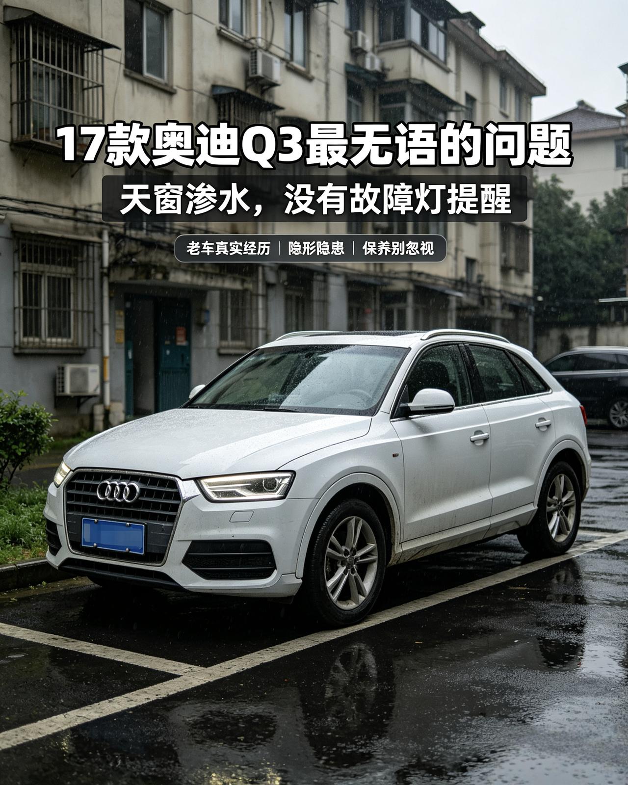 我的17款奥迪Q3，这么多年开下来，底盘动力都还算稳定，从来没有半路抛锚过。但有