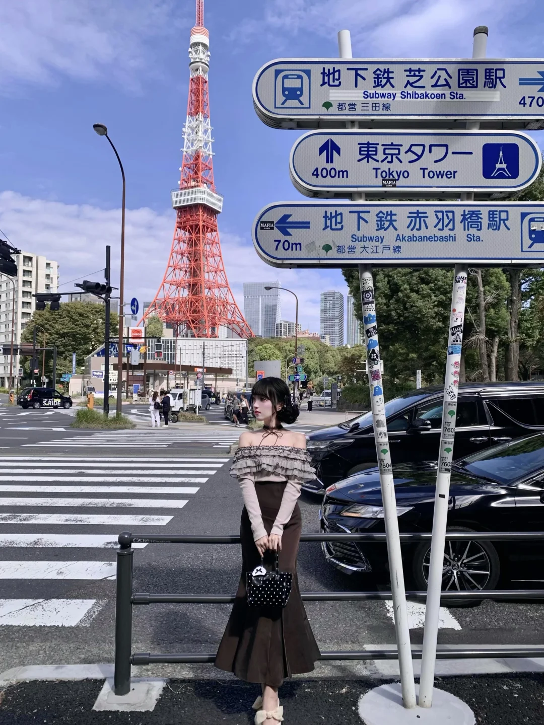 🗼在东京塔拍到了樱花妹