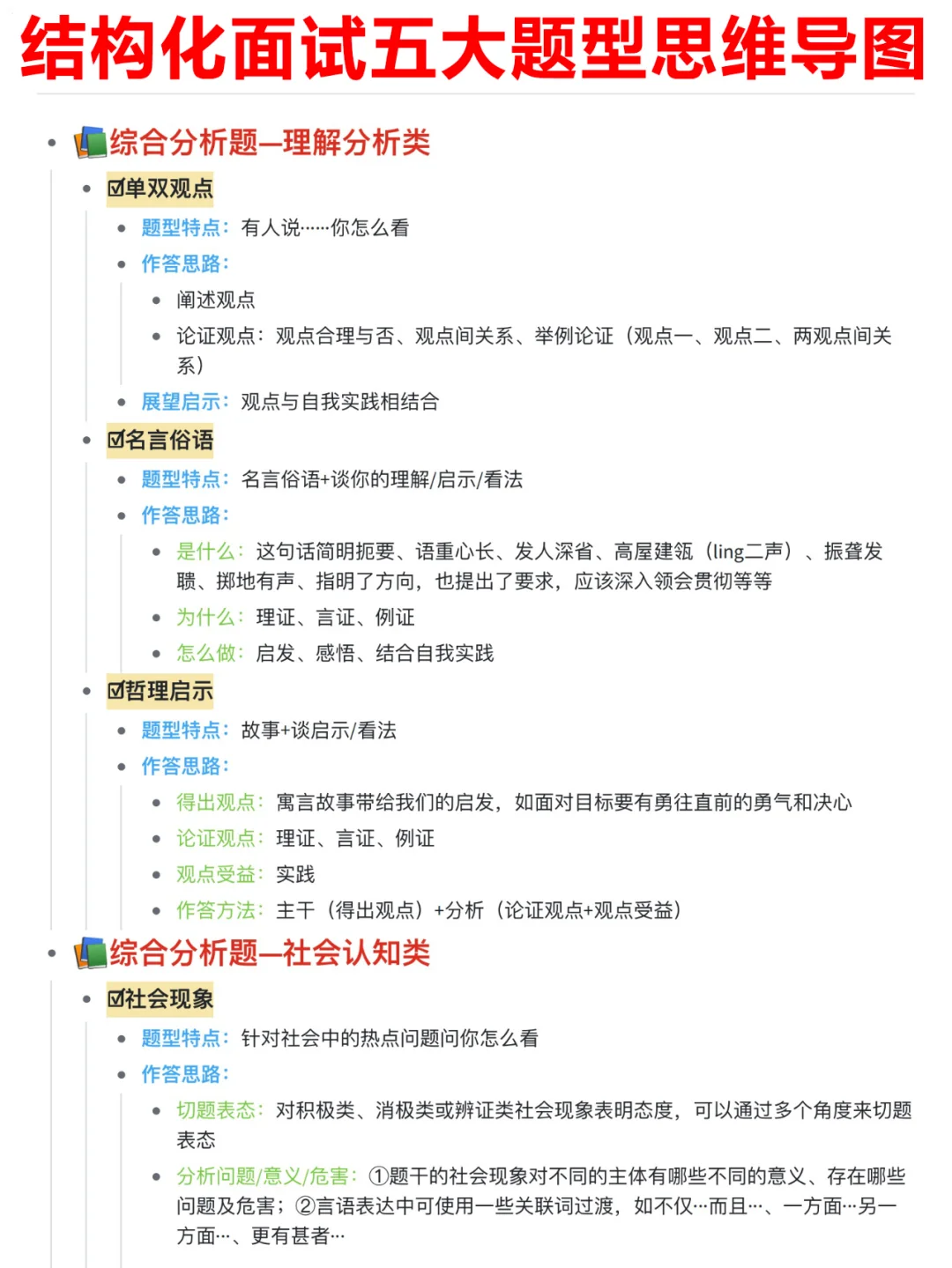 省考、事业单位面试五种题型!!!结构化面试