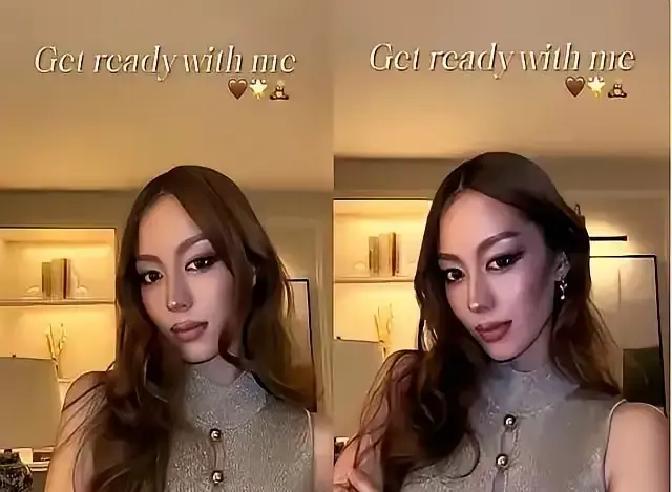 吉娜突然换脸，婚姻红灯？
 
烟熏妆、皮裙、铆钉，钢琴女神一夜变夜店辣妹。网友炸