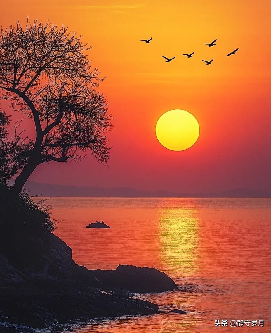 发张你手机里最美的夕阳照可以吗