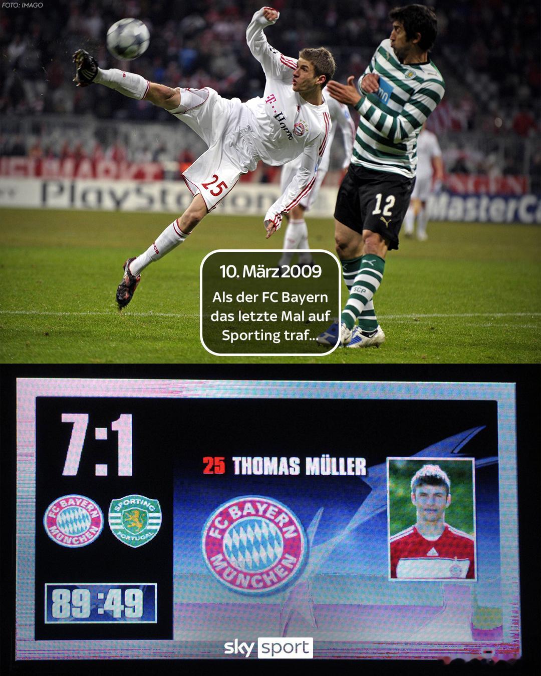 🚨🚨🚨［Sky］：拜仁上一次與里斯本競技相遇還是2009年的事，時間好快，