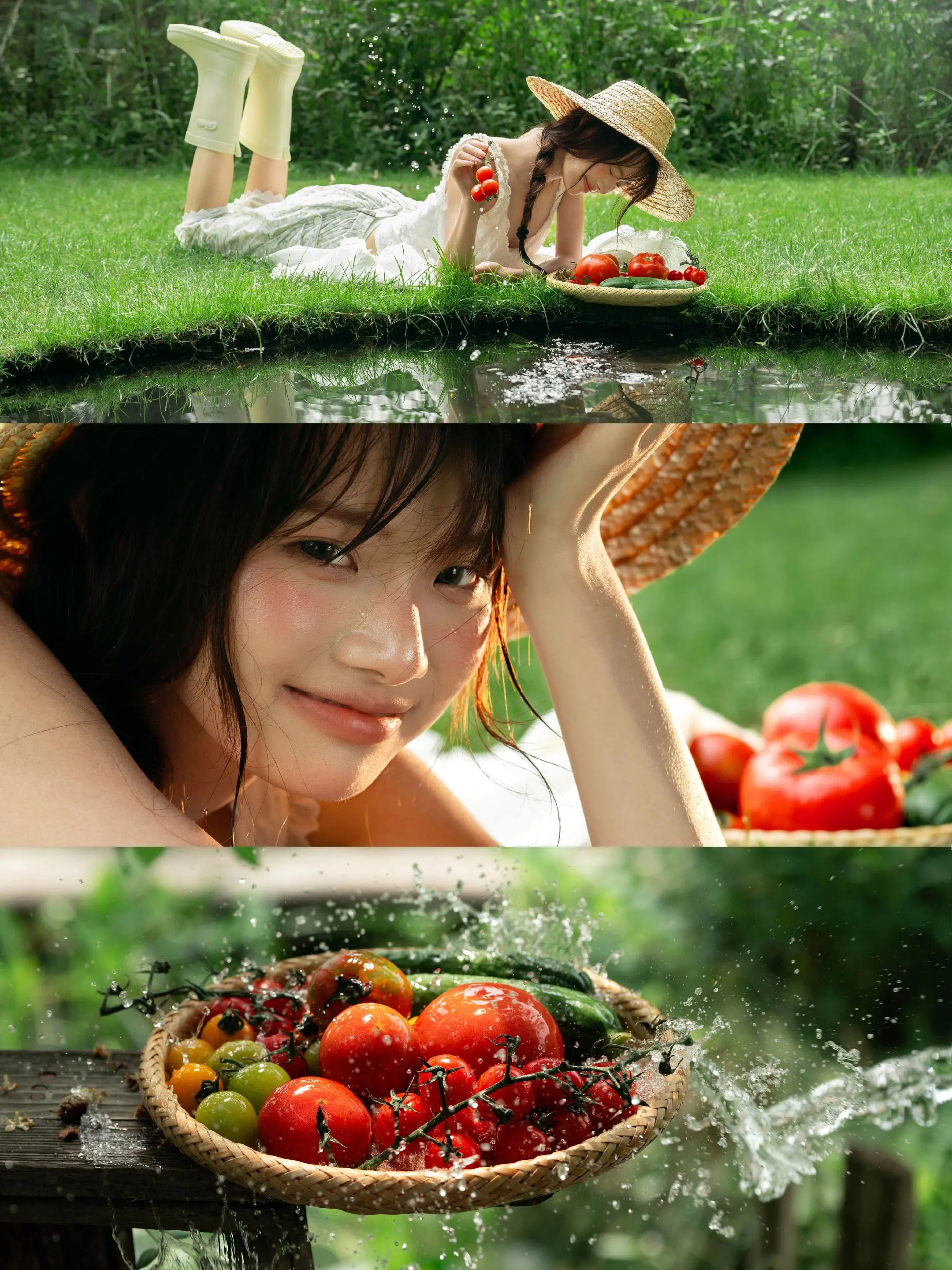 梅雨季的夏天 雨后 空气里的青草味道。阴天和欣怡拍了拍小森林～
