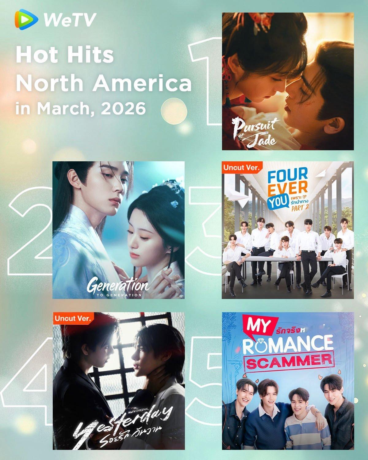 张凌赫田曦薇逐玉获WeTV全站点热度第一 张凌赫、田曦薇（排名不分先后）、孔雪儿