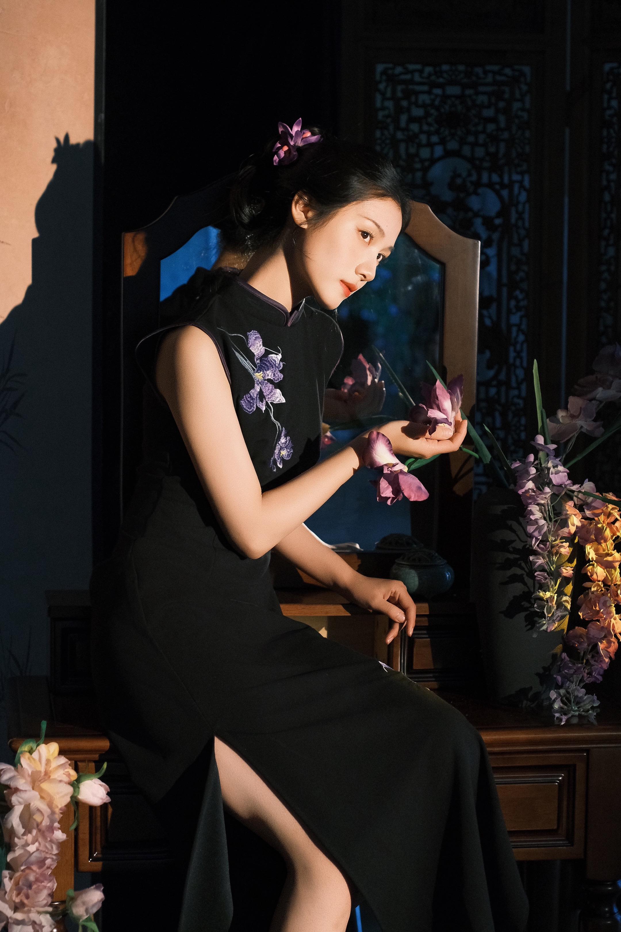 电影感 新中式 旗袍写真 电影感 西安约拍