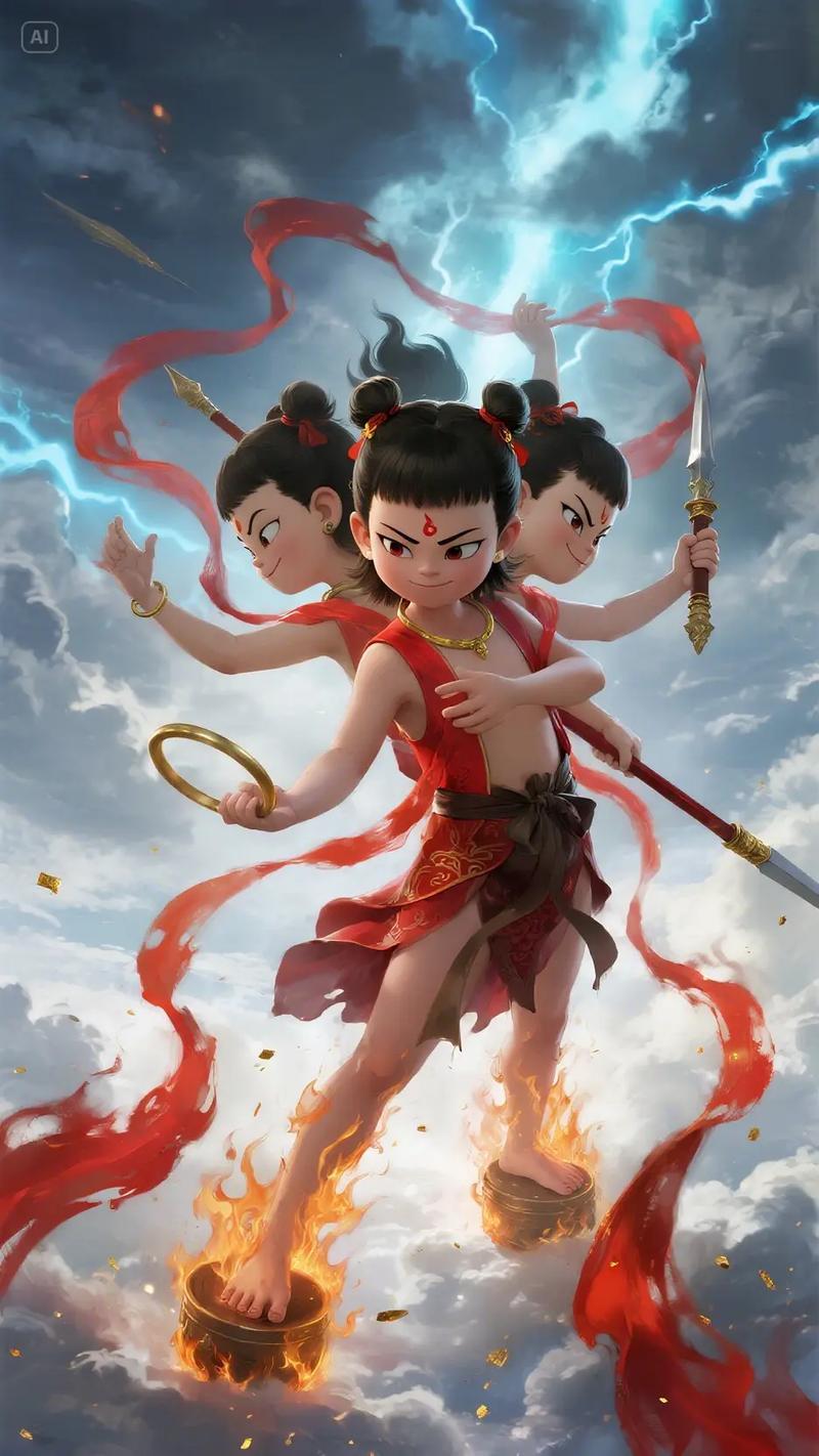 上联：三头六臂
下联：请赐[作揖]