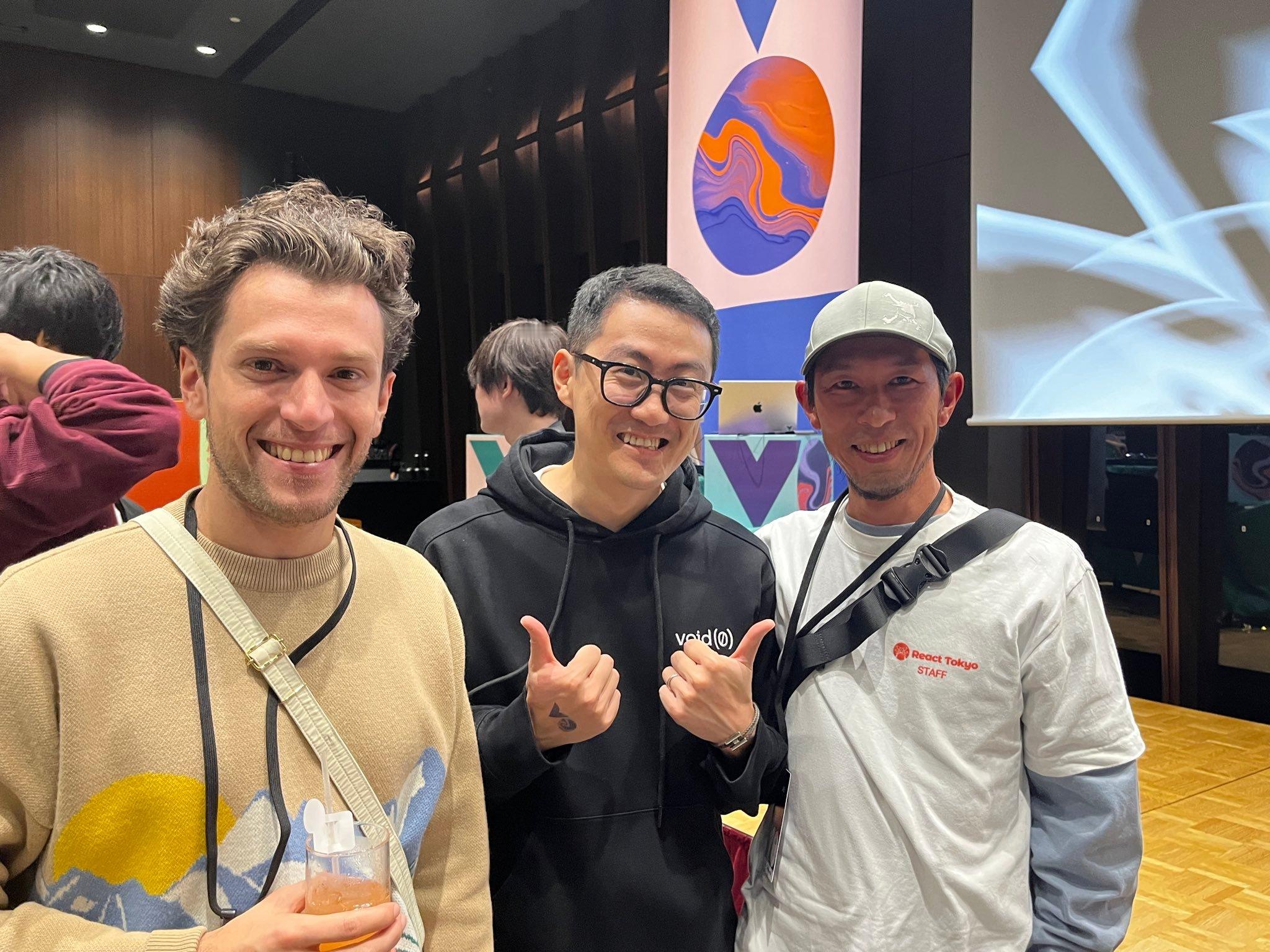 前端三巨头，Dan Abramov、尤雨溪和Daishi Kato ​​​