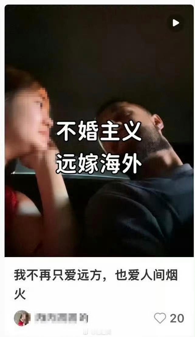 不婚主义还能远嫁海外？那你那不是结婚，是雇佣关系啊迷惑行为大赏