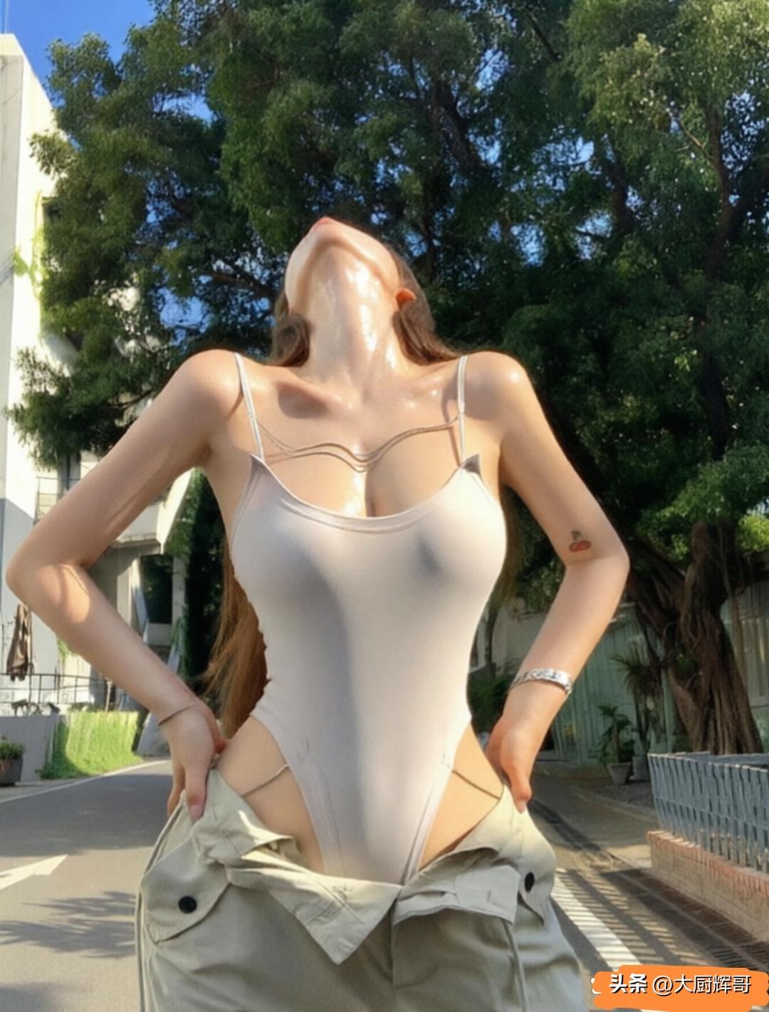 夏日清新穿搭，浅色系吊带裙搭配米色外套，轻松自在，享受阳光！🌞👗💃你会为了
