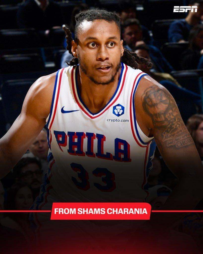 Shams：76人计划与前锋贾巴里·沃克续签一份为期两年的新合同。 