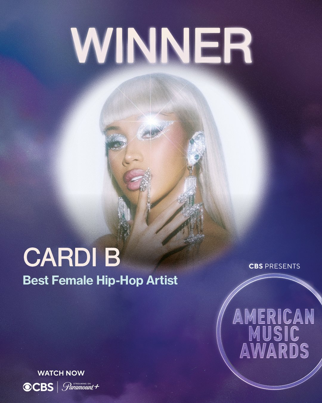 【获奖】🏆🏆🏆/卡迪逼Cardi B拿下「2026全美音乐奖/AMAs」三