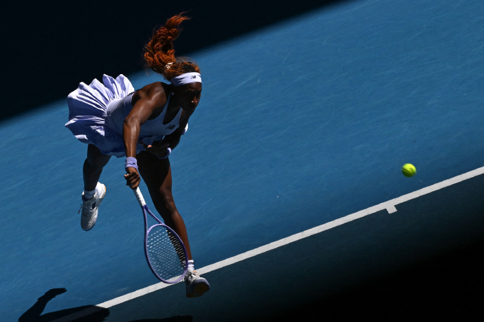 #高芙连续四年打进澳网16强#澳网2026单第三轮美国德比，3号种子高芙以3-6