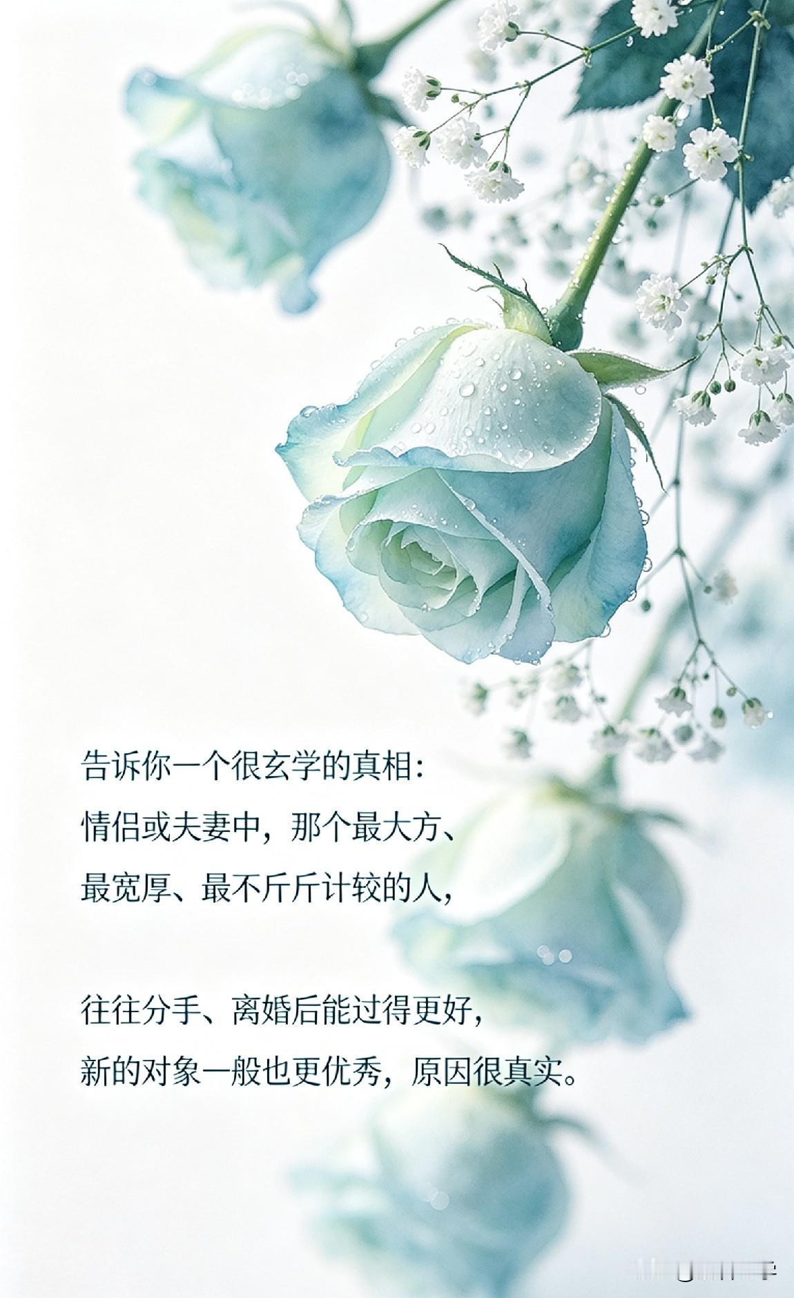 告诉你一个很玄学的真相：情侣或夫妻中，那个最大方、最宽厚、最不斤斤计较的人，往往