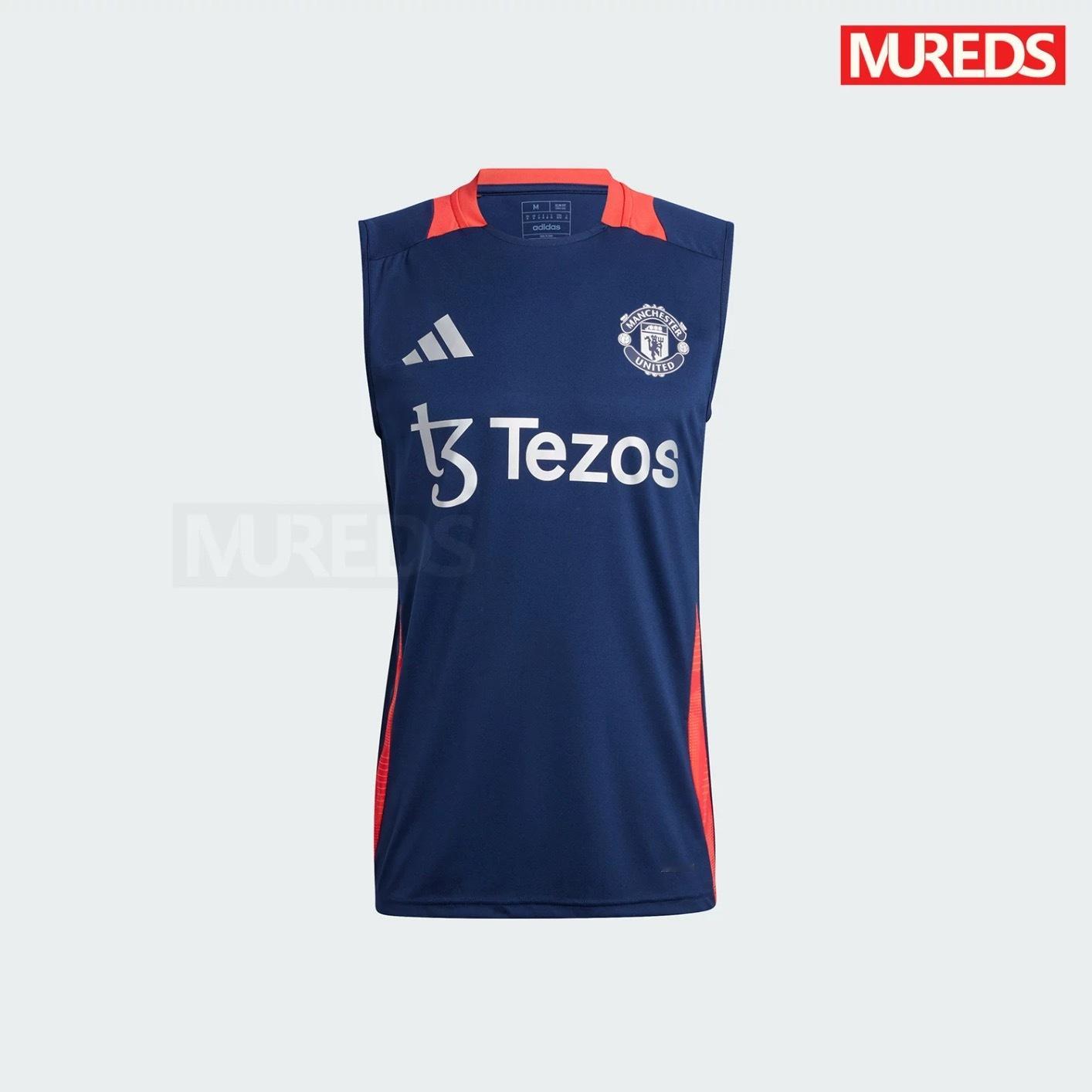 为红魔而生曼联官方正品阿迪达斯无袖短袖训练球衣，正品保障，点击链接打开手淘即可入