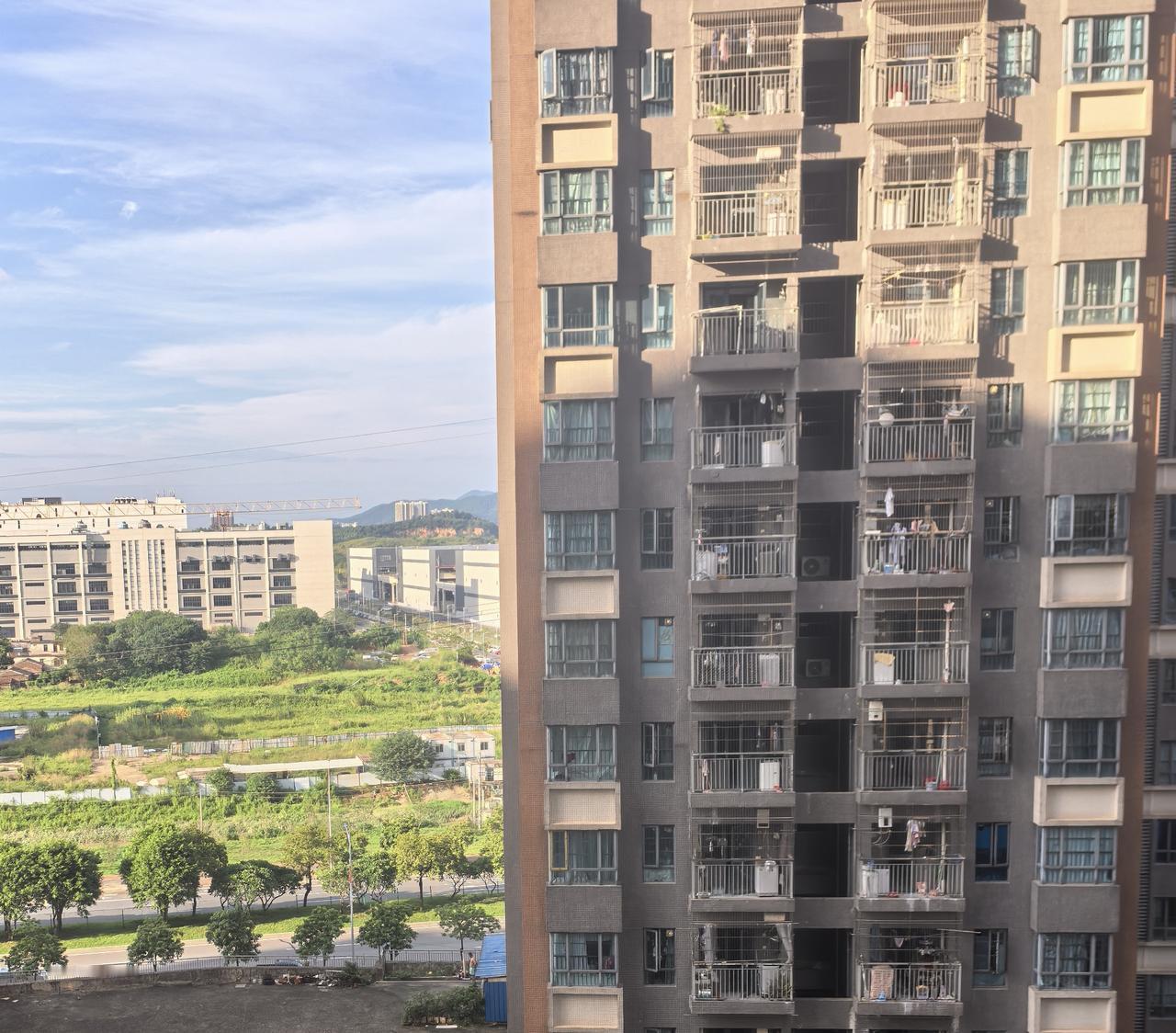 天气很好，我们却停课了。看着外面的阳光，感觉太阳都在发笑。台风要是没那么吓人，我