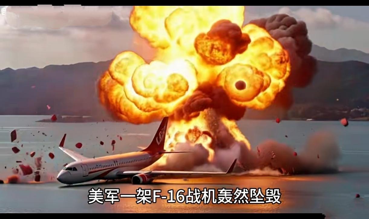12月3日，美国空军一架F-16C战斗机在死亡谷一机场附近坠毁。现场画面显示，剧
