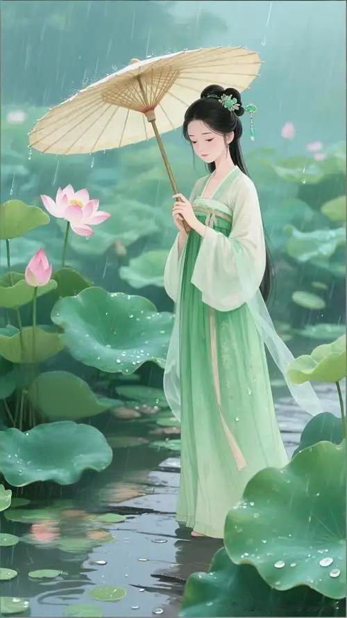 《夏日杂诗》
——清·陈文述
水窗低傍画栏开，
枕簟萧疏玉漏催。
一夜雨声凉到梦
