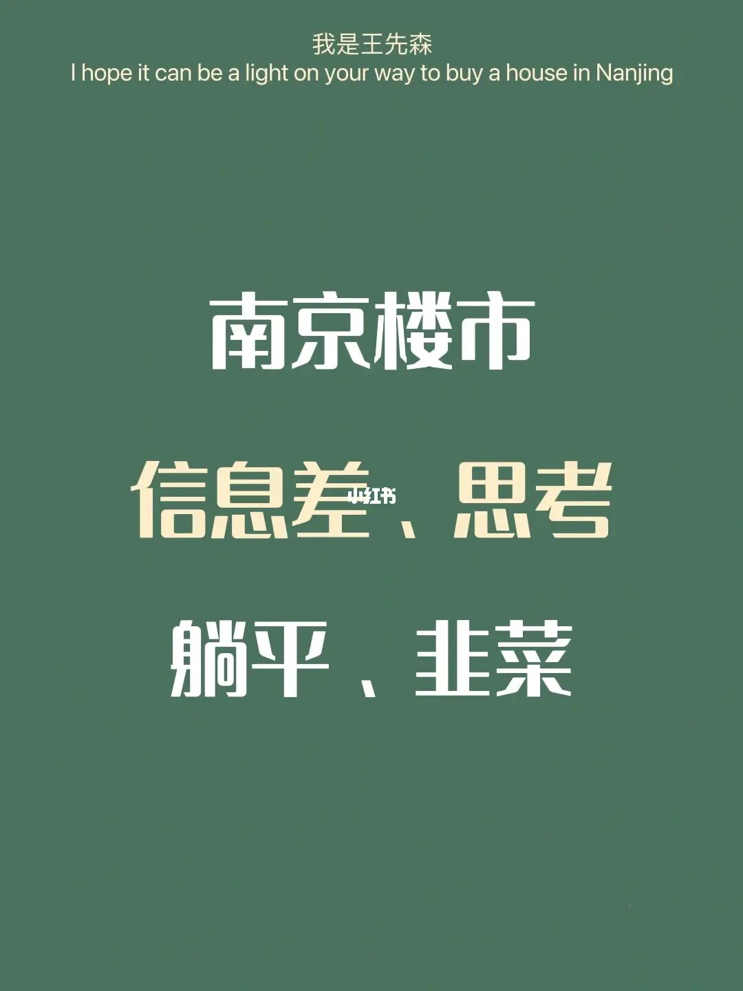 南京买房 | 关于贫富差距&别人眼里的小韭菜