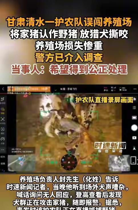 甘肃天水清水县，深夜，一场本该是“为民除害”的护农行动，却因一个致命的误判，演变
