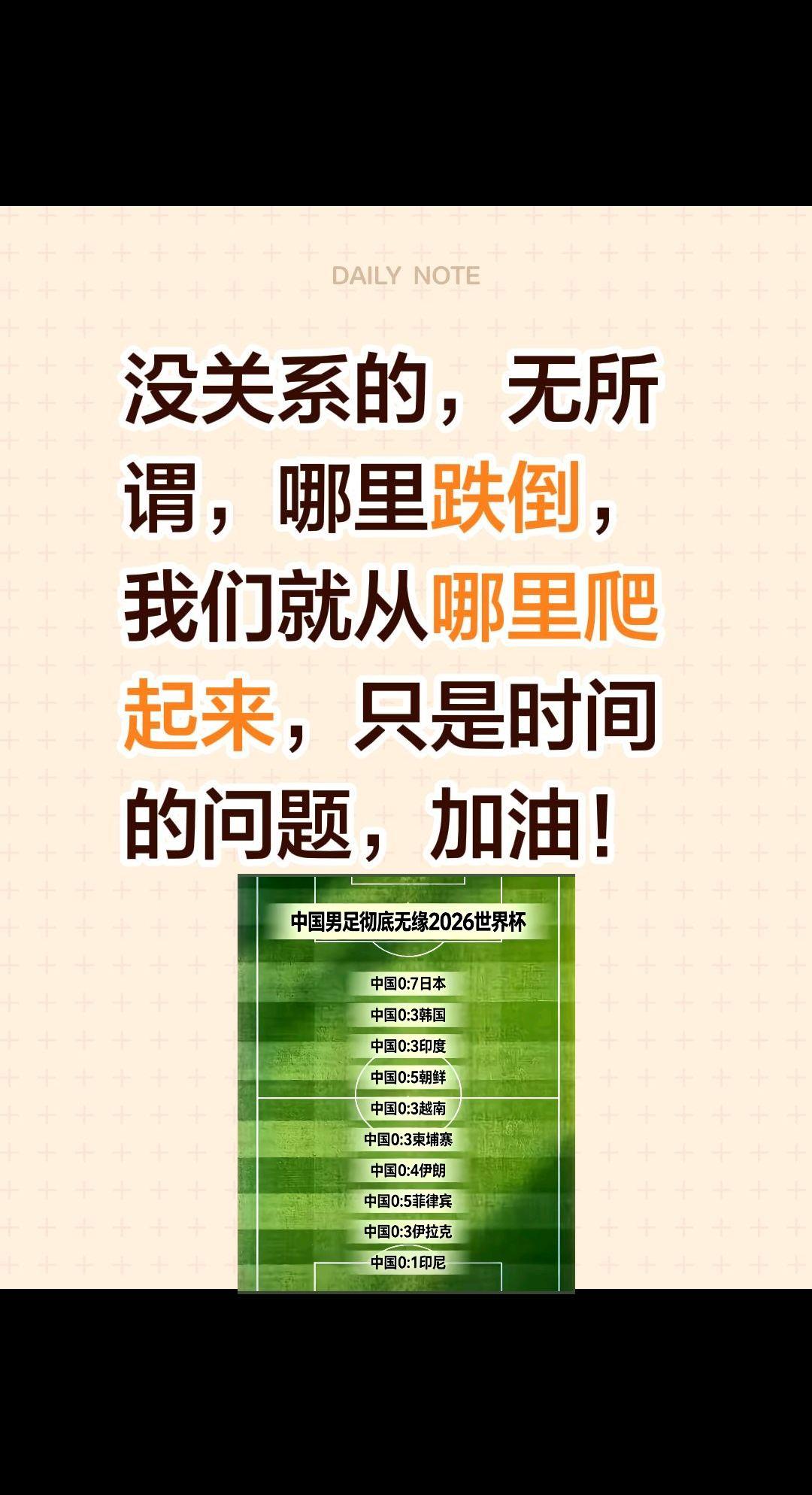从哪里跌倒，我们就从哪里爬起来！加油！没关系的，无所谓，哪里跌倒，我们就从哪里爬