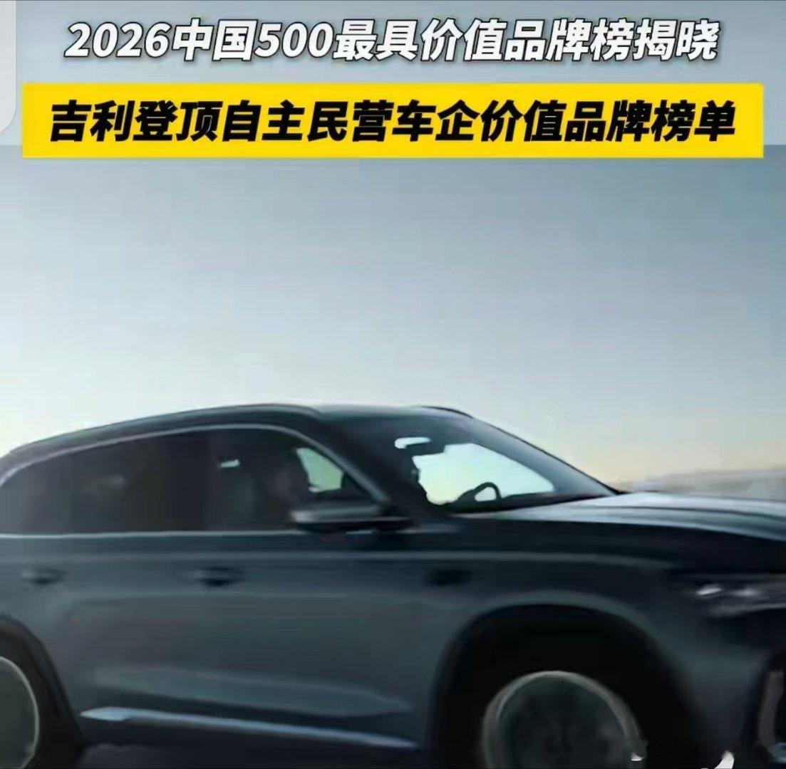 国产汽车品牌集体发力跻身百强，行业发展迈入新阶段。浙江企业品牌表现亮眼，车企不再