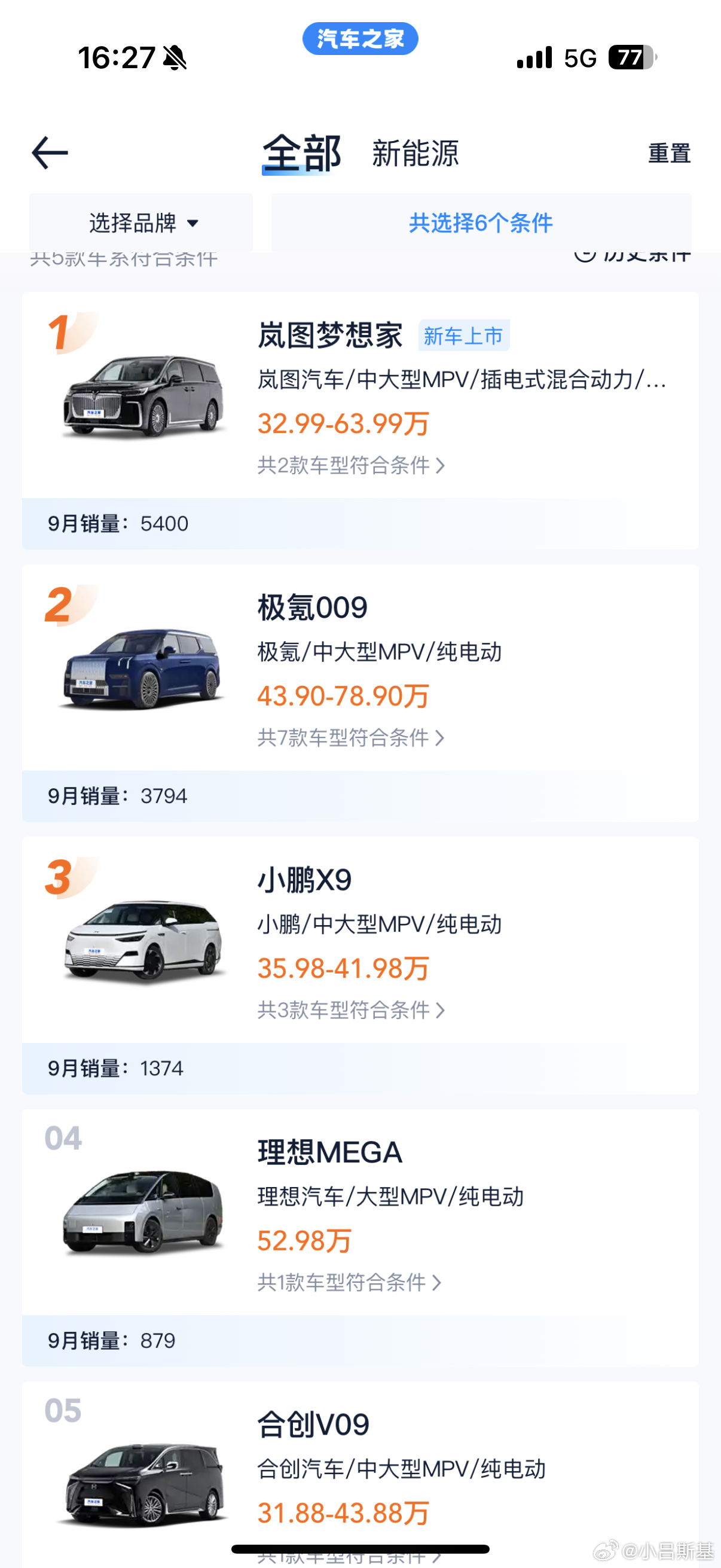 准备去广州试试宝宝宝宝巴士MIX了看了下目前带智驾的MPV，能实现城市NOA的最