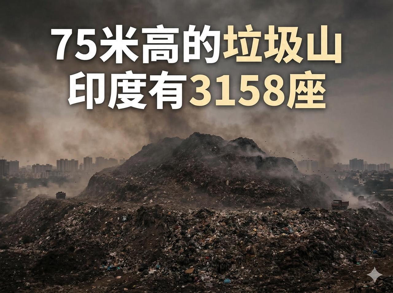 垃圾如何吞没一个大国？75米高的垃圾山，印度有3158座

提到印度，很多人会想