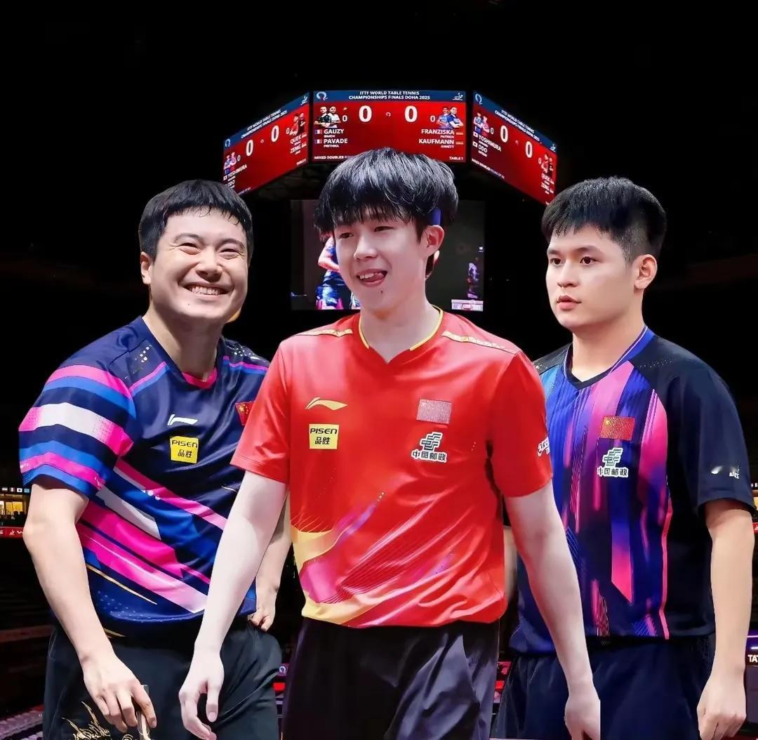 国乒男队现在的主力核心队员，王楚钦，林诗栋，梁靖崑三个人，就王励勤主席说的他们不