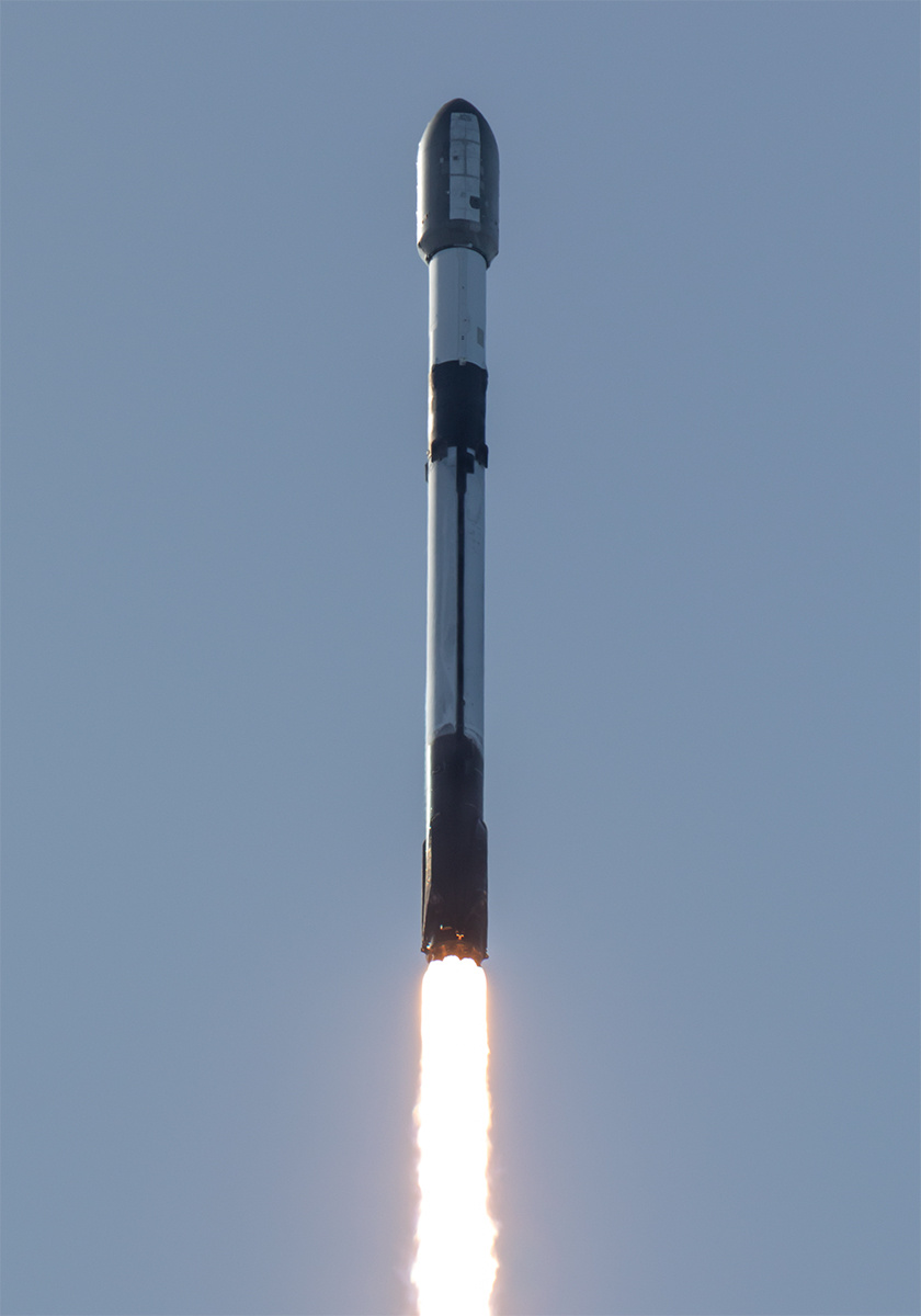 今天01:53，SpaceX在范登堡太空军基地SLC-4E，使用Falcon 9