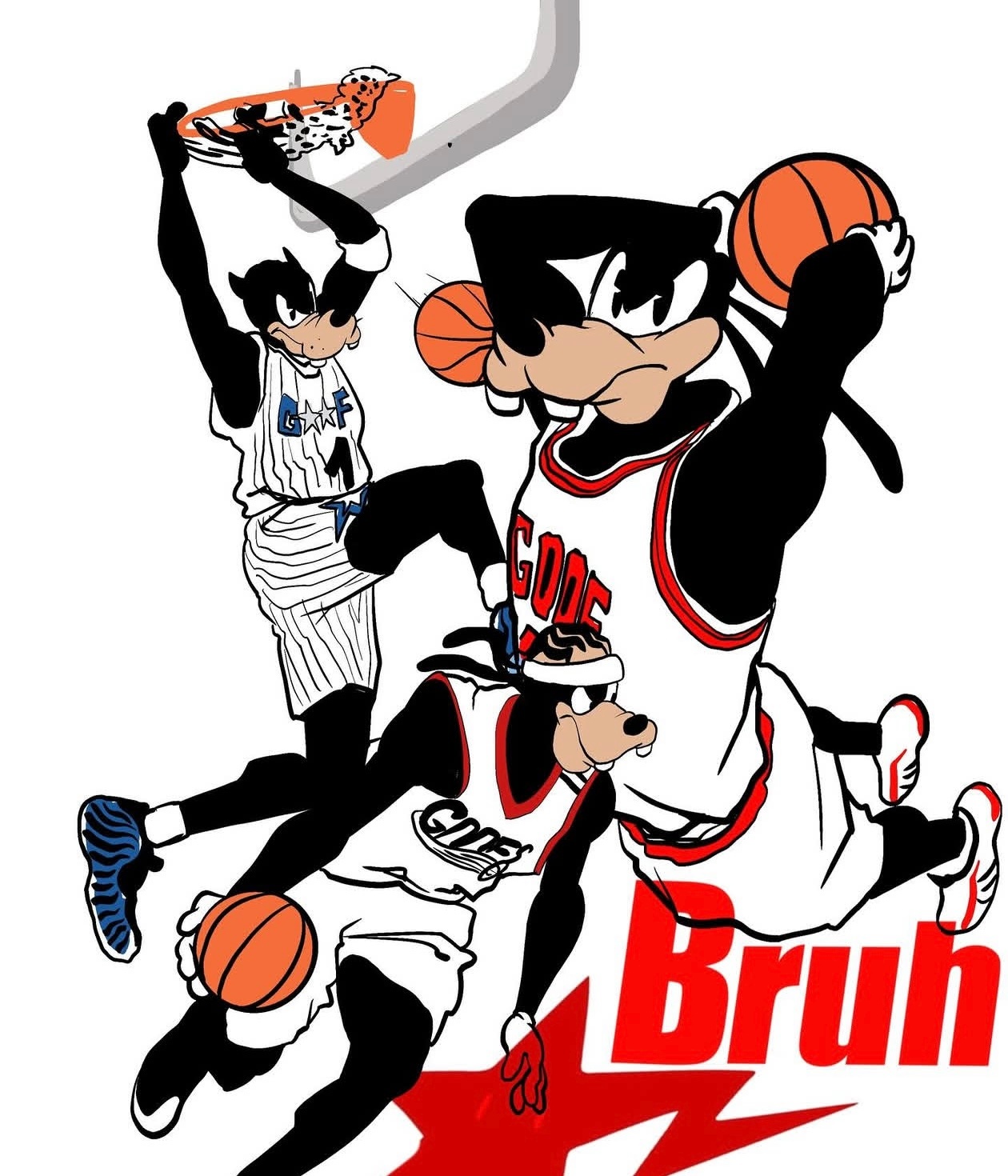 篮天下 布鲁托 x G.o.a.t 🐕Images via mfwhom_ 何