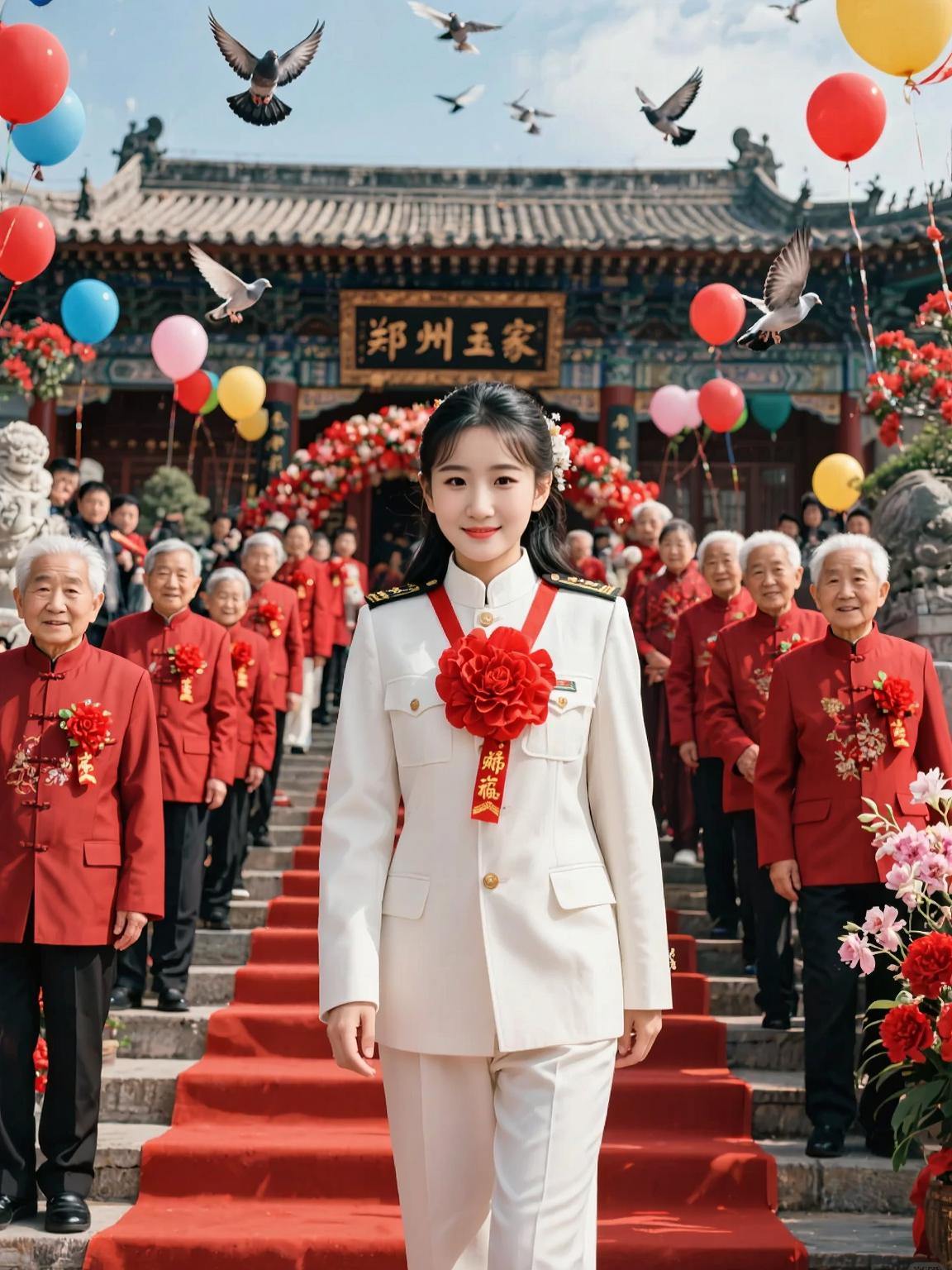 AI古城喜庆写真