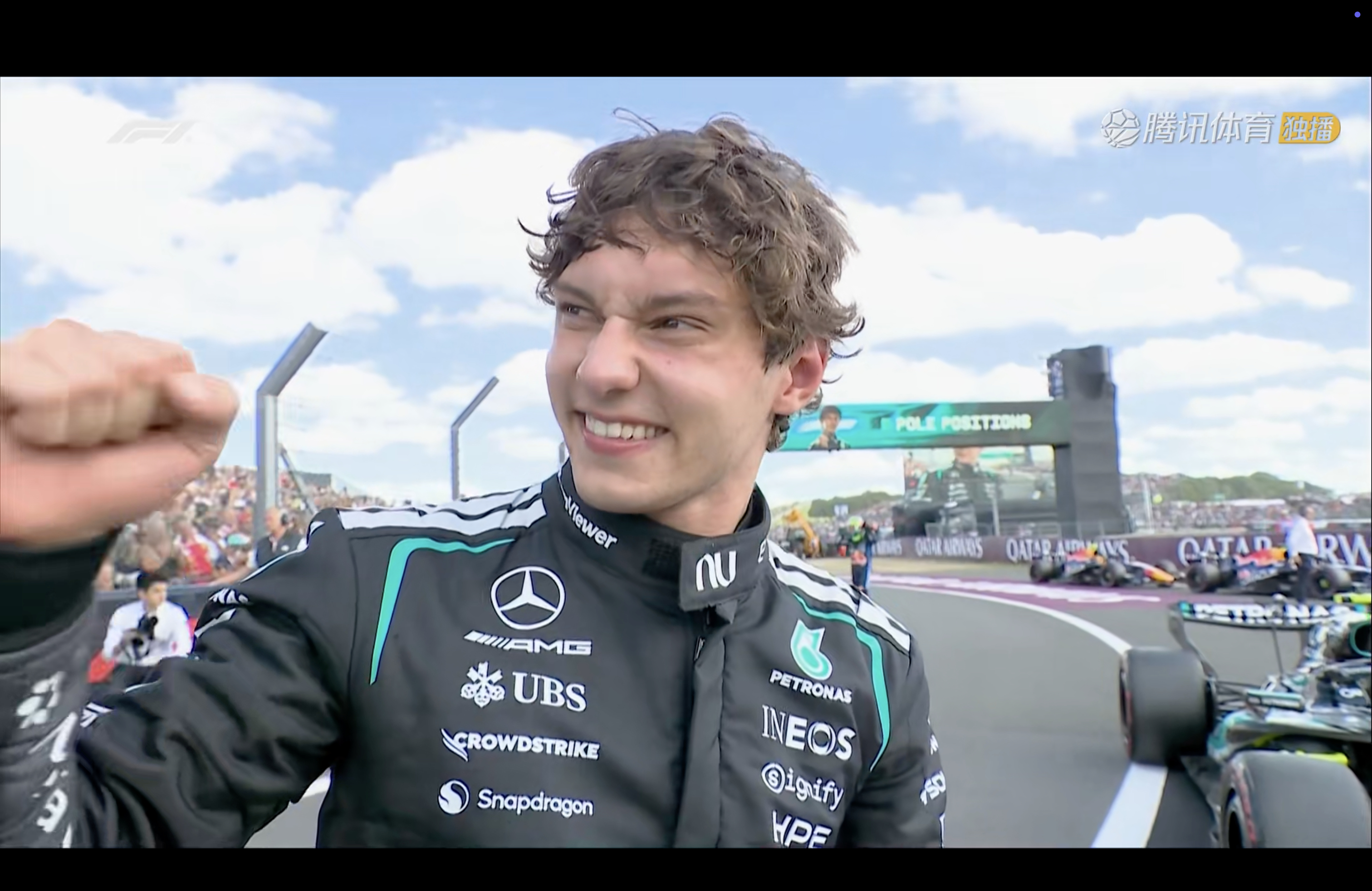 2026f1英国大奖赛 安东内利拿下正赛杆位！冲刺排位赛杆位，冲刺赛第一，正赛杆