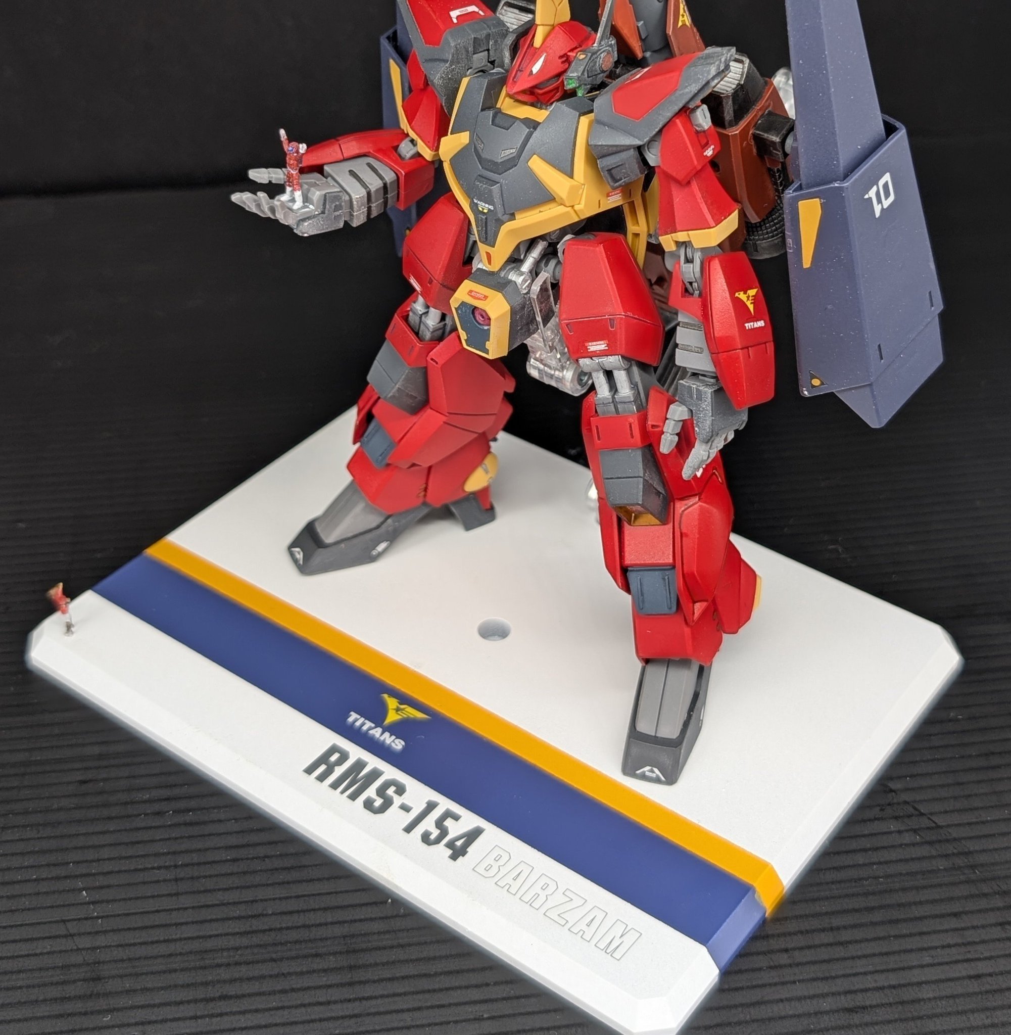 红色巴扎姆·航空式样型（by ダイスケ）高达模型[超话]高达模型 ​​​