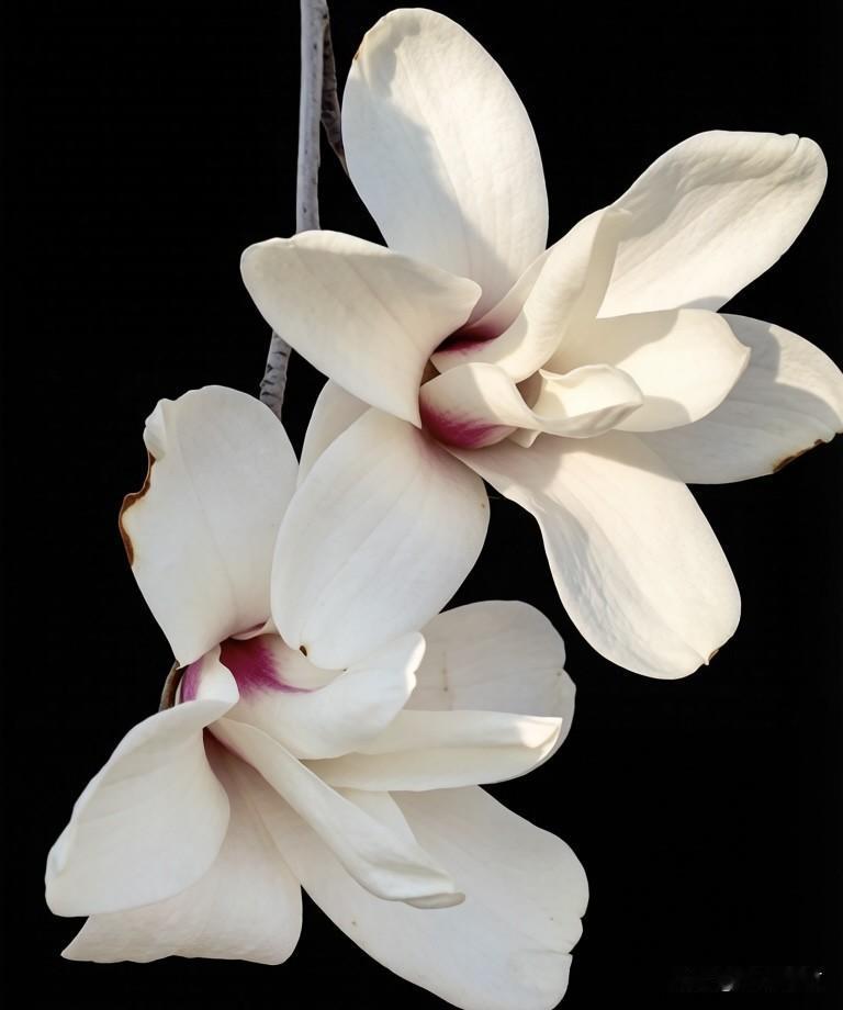 白玉兰一开，春天才算真正来了。没有一片叶子，只有满枝的洁白，像被春风揉碎的月光，