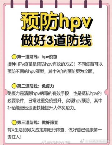 预防hpv，做好三道防线 ​​​