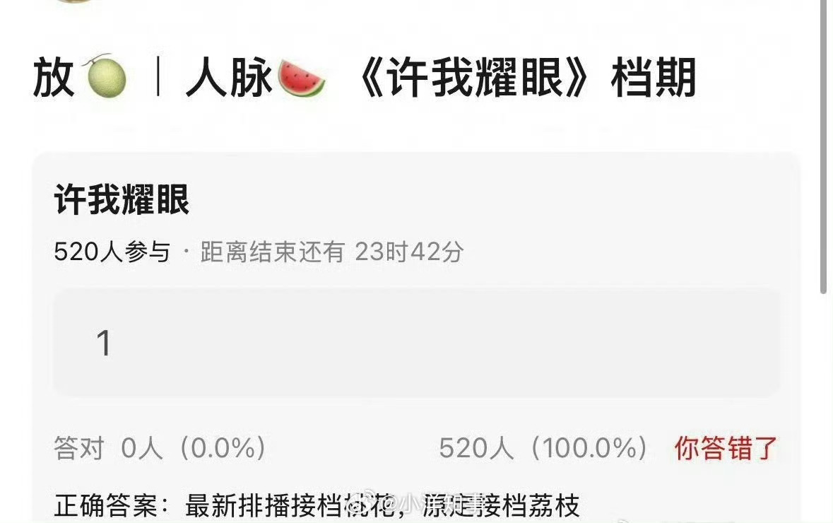 有瓜说许我耀眼接档桃花 ​​​
