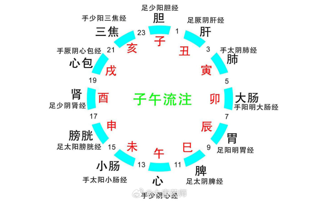 这张表，你背下来，就掌握了健康长寿的秘密！！一日十二个时辰，一个时辰流经一个经脉
