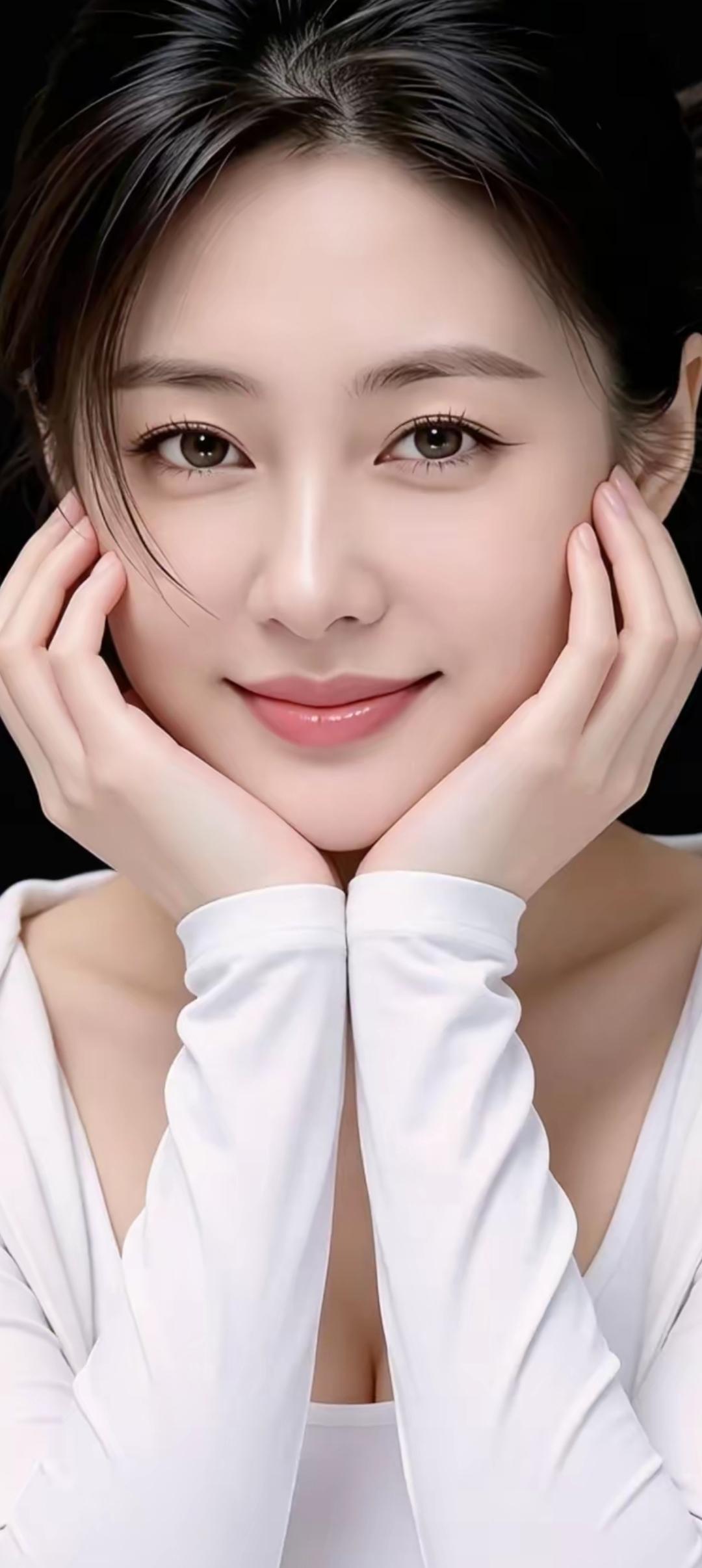 温柔微笑，甜美可人，元气满满的一天！😊✨