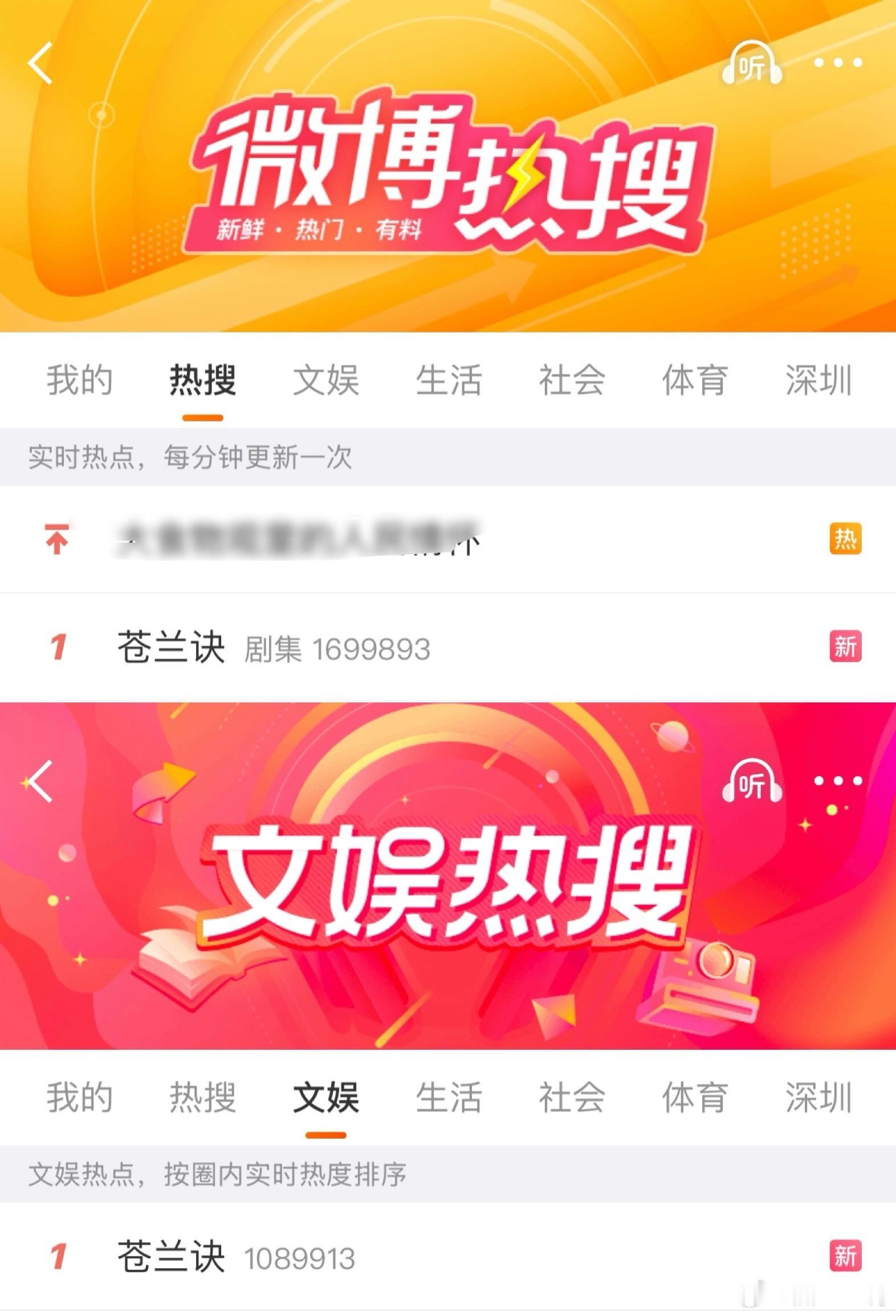 就这个苍兰诀爽！热搜榜文娱榜登顶☝🏻不愧是我们的爆爆诀 太争气了苍兰诀 ​​​