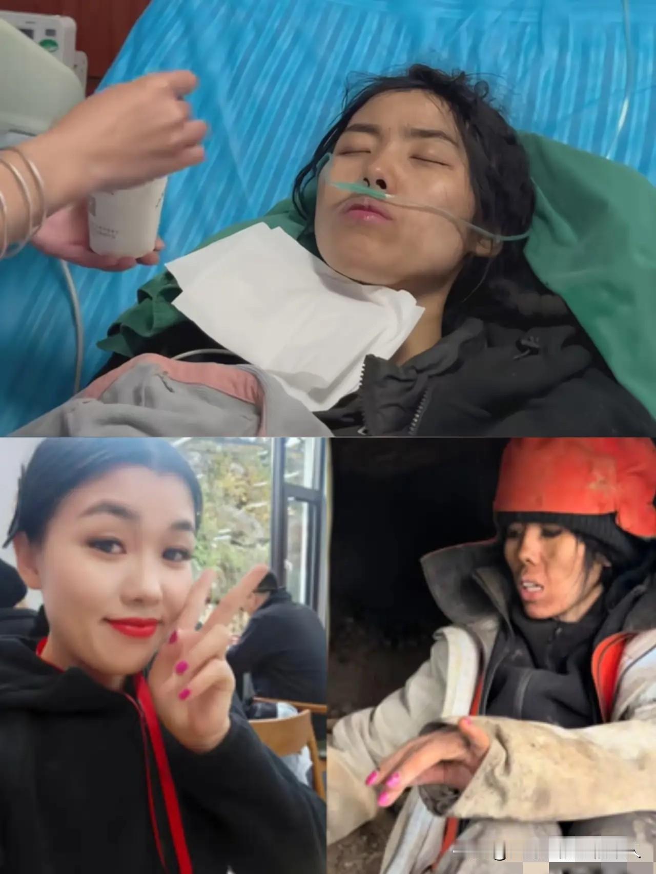 11月14号，参加张家界荒野求生挑战赛的“冷美人”因为身体原因退出了，尽管坚持3