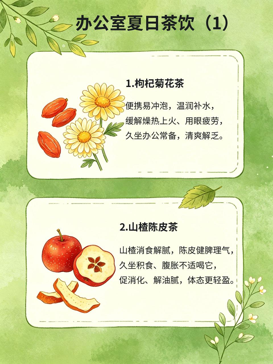 办公室夏日茶饮，久坐闷热喝它超合适
夏天办公室密闭闷热，久坐容易气血不畅、口干上