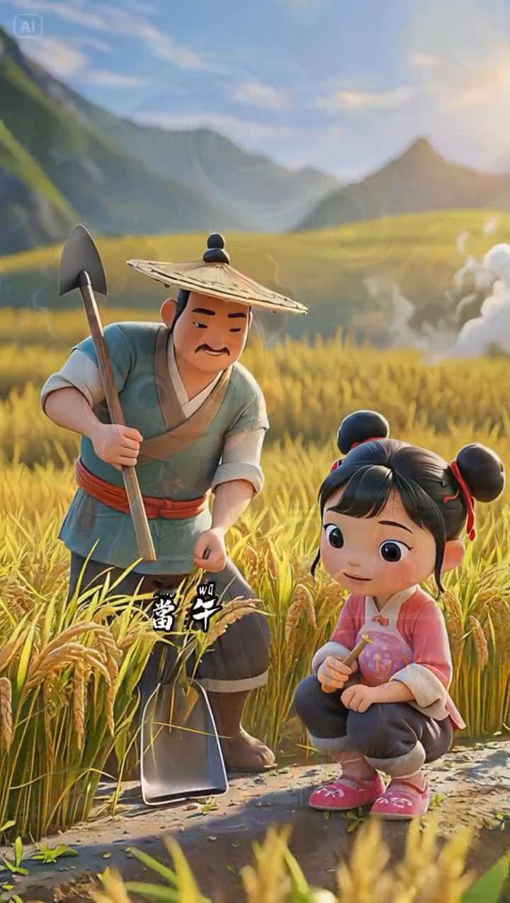 0-6岁启蒙老师《悯农》其一。
李绅唐。
锄禾日当午，汗滴禾下土。
粒粒皆辛苦，