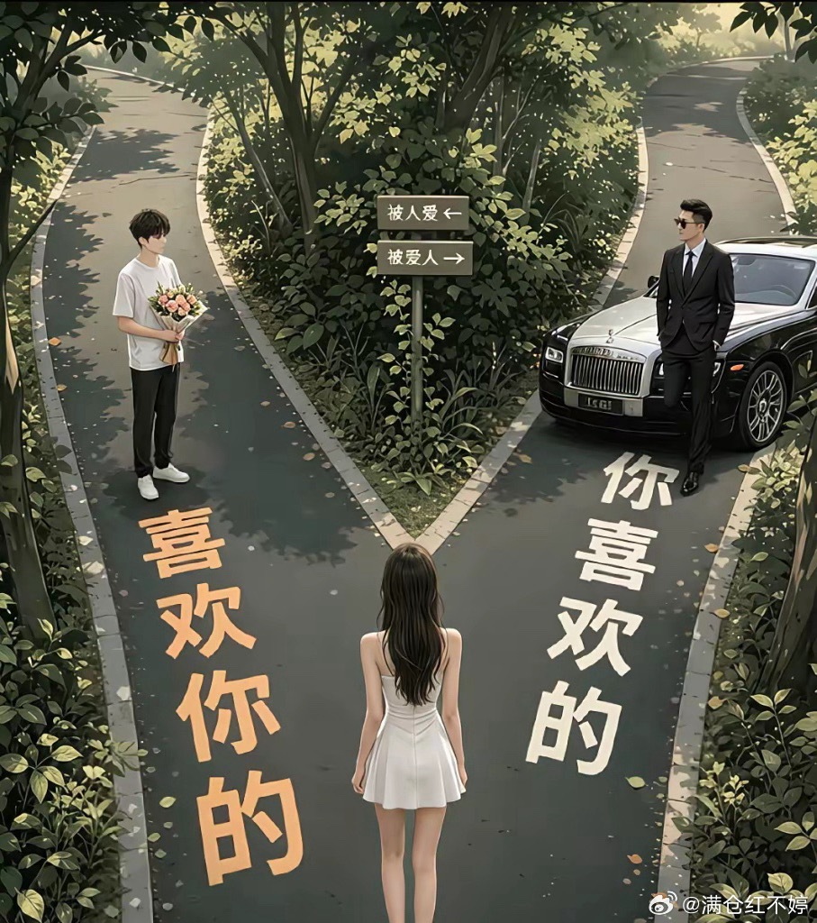 假如你是这个女孩，会选择其中的谁？ 