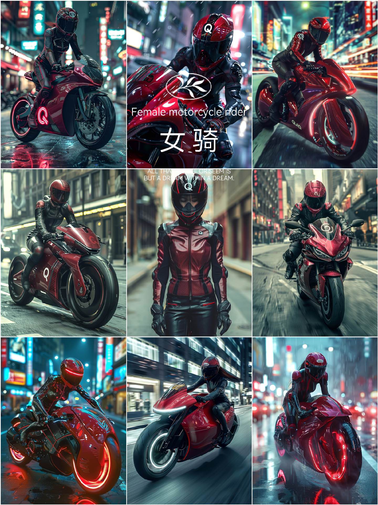 赛博风“女骑”她们在公路上绘出最飒的风景线，每一次加速都是对束缚的挣脱...
