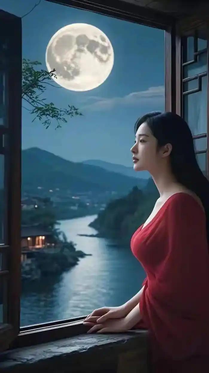 上联：一枕山河寄意
下联：半窗风月牵情