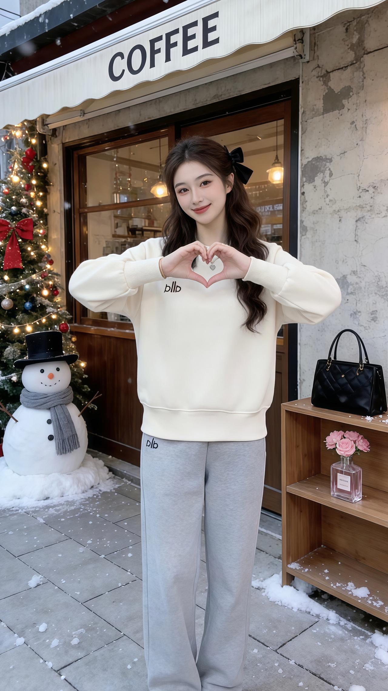 加绒宽松卫衣休闲百搭谁穿谁好看