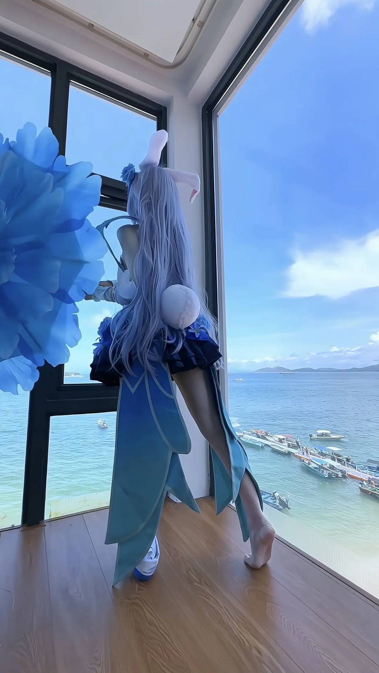 一起沉沦在绝美的海边 公孙离花间舞cos 别具一格的cos cos