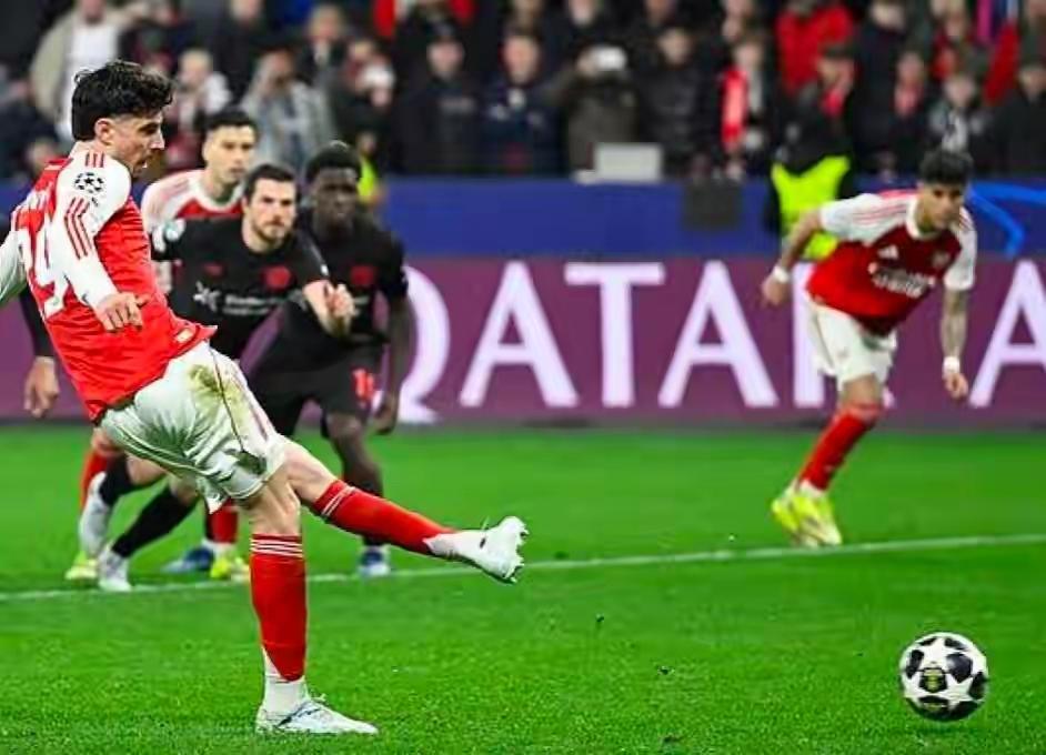 哈弗茨反戈旧主，阿森纳客场战平药厂，欧冠1/8决赛首回合，阿森纳客场挑战勒沃库森