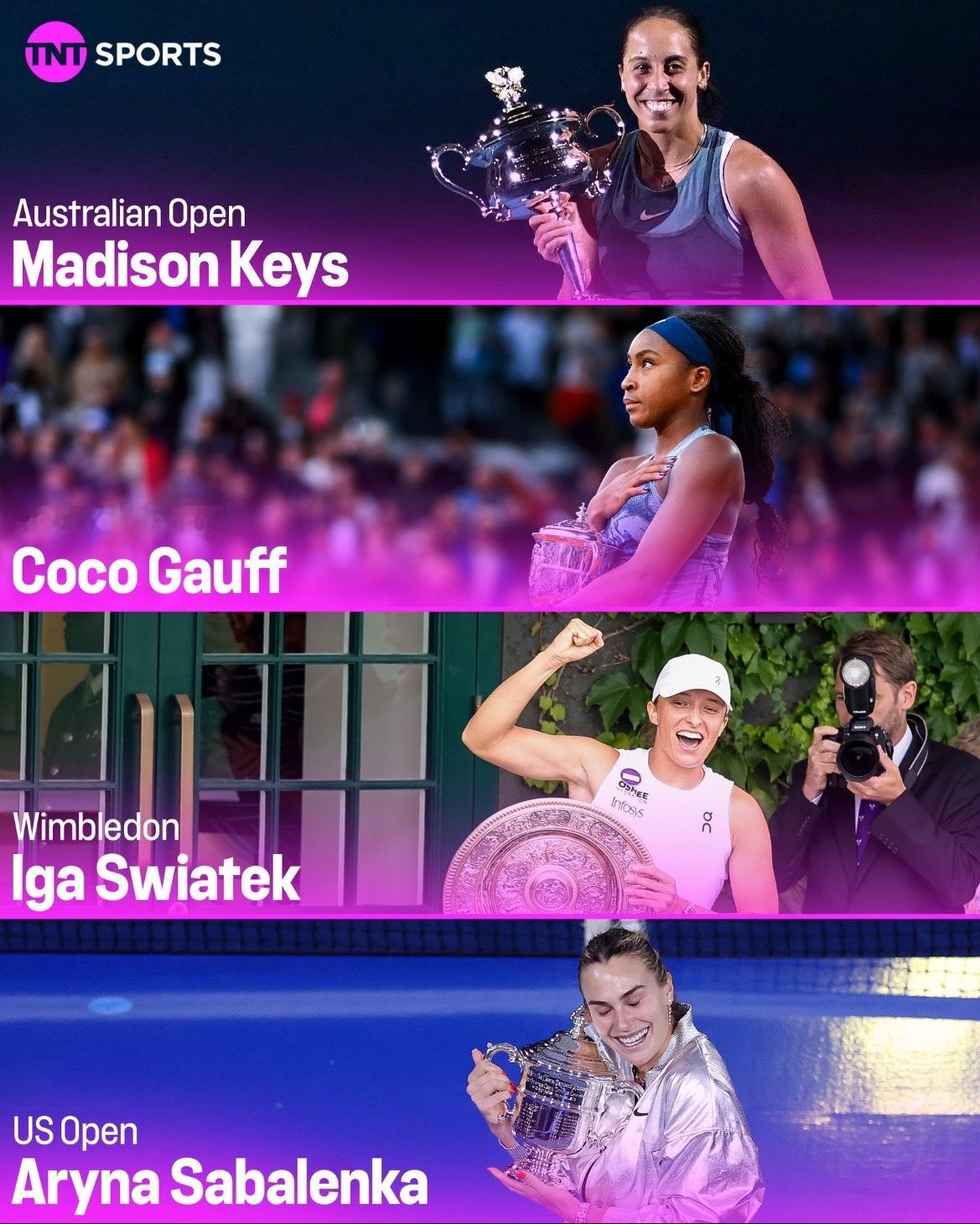 网球talking大会 2025赛季女子四大满贯得主，2026她们会卫冕吗？或者