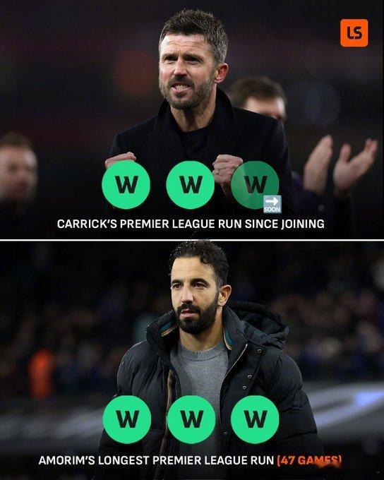 【卡里克带领曼联迎来英超3连胜！】击败了曼城，阿森纳和富勒姆！追平了前任阿莫林的